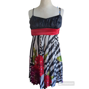 Size 7/8 B. Darlin zebra floral spaghetti strap women's dress #13
